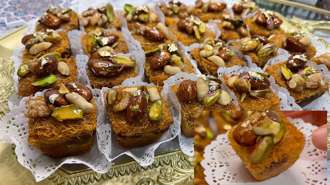 الأكثر طلبا في رمضان✅️ميني كنافة بالمكسرات بطريقة ساهلة  كلشي غادي يحماق عليها #معسلات_رمضان_2025
