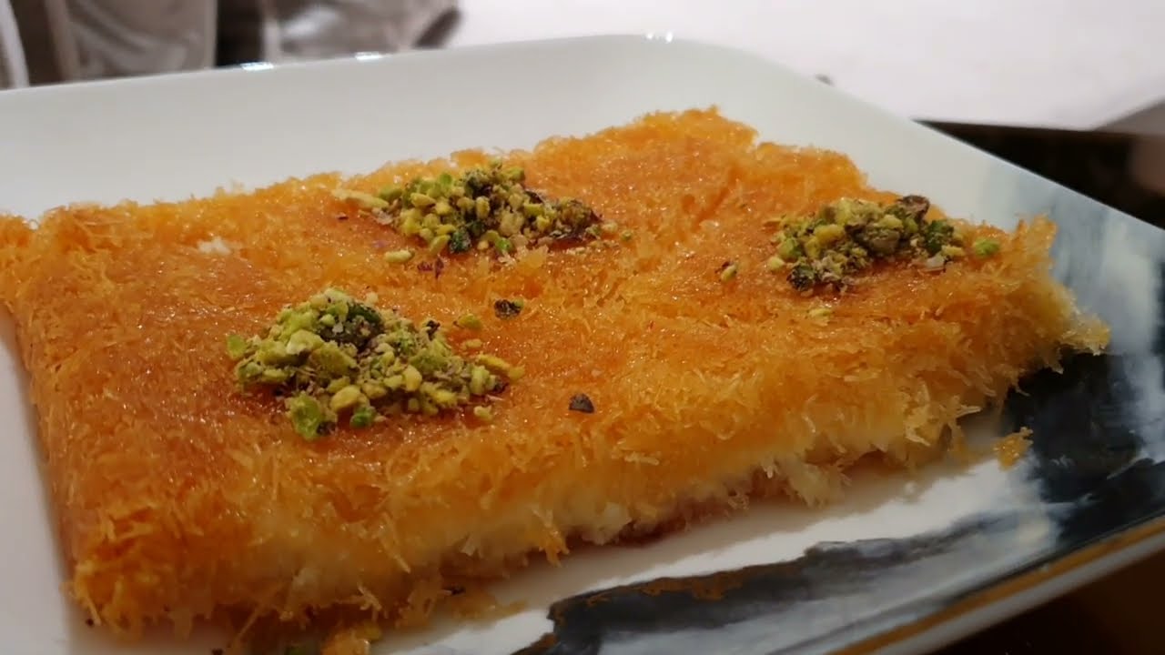 كنافة بالقشطة وجبنة الموزاريلا في البيت والنتيجة صدمتني 😍