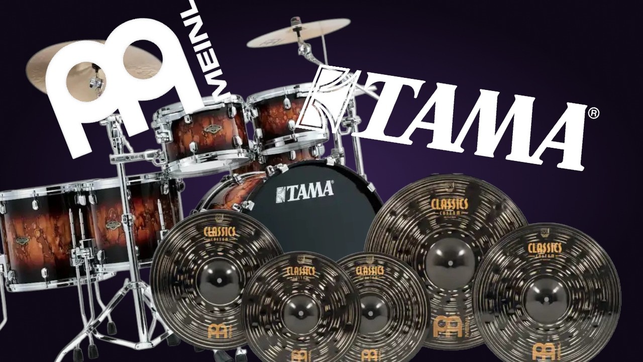 Tama Starclassic Molten Brown Burst + Meinl Custom Dark Cymbal Set
