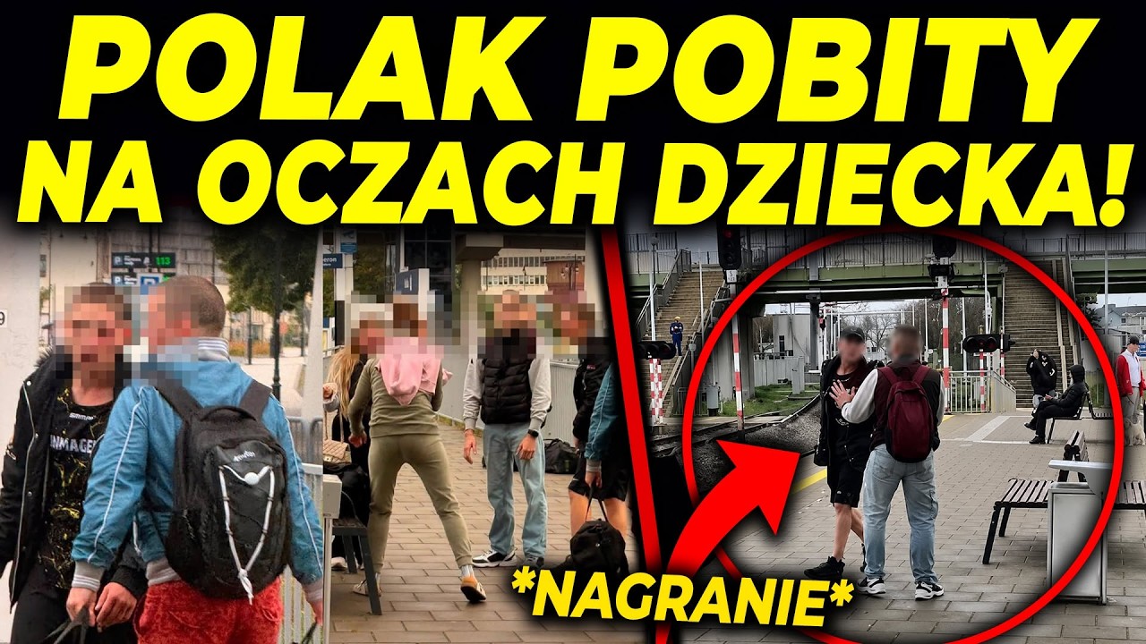 BRUTAL ATTACK BY IMMIGRANTS ON A POLISH MAN AT THE TRAIN STATION!