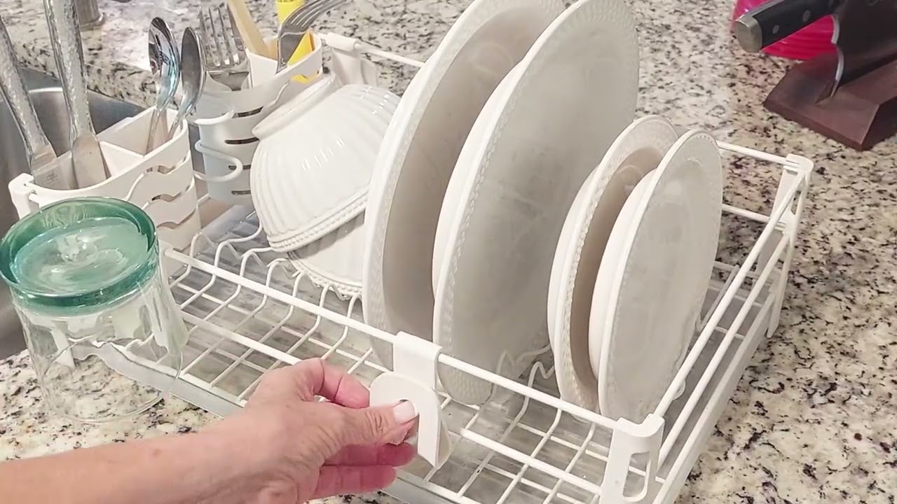 Simple Houseware Dish Rack with Drainers, Mug Holder and Utensil Holder Review