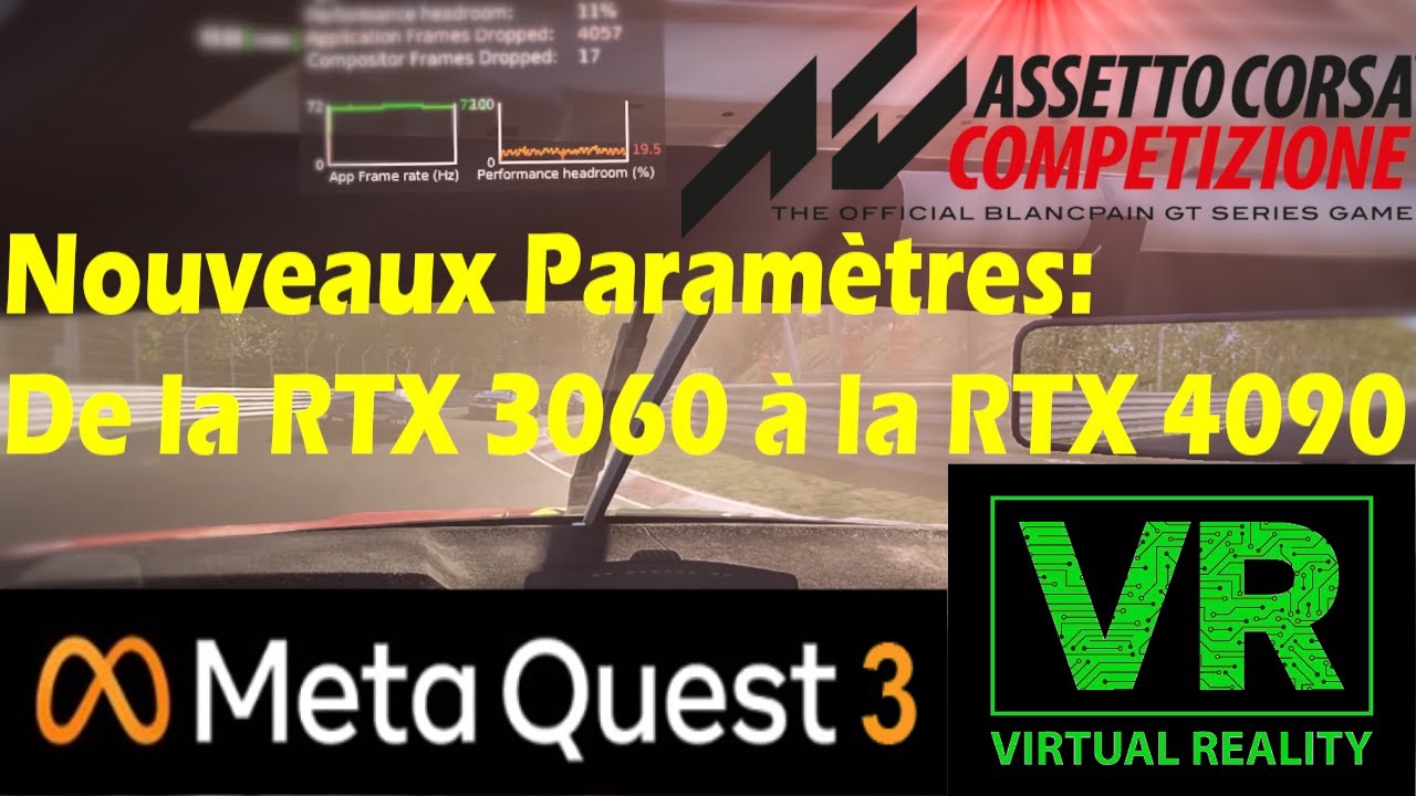 Assetto Corsa Competizione VR (Meta Quest 3) : Réglages optimisés + Profils RTX 3000/4000 (JSON)