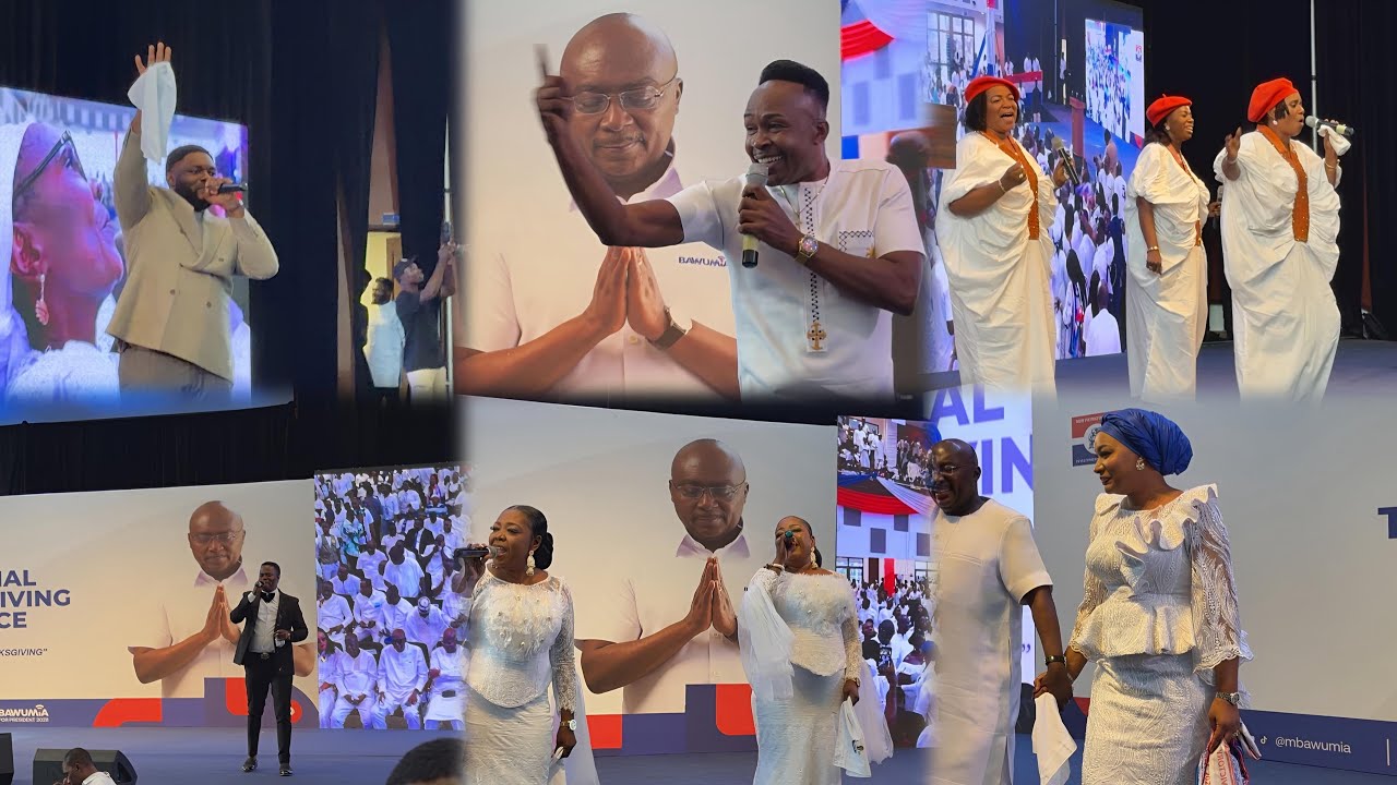 Daughters , Tagoe Sisters, Great Ampong, Omane Acheampong, etc at NPP thanksgiving Service  at UPSA