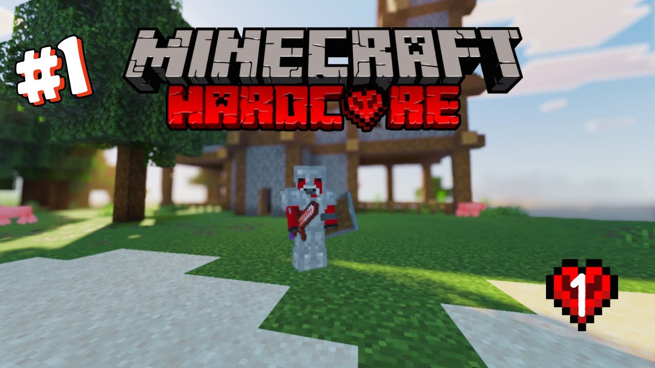 Minecraft Hardcore Survival let's play 1/2