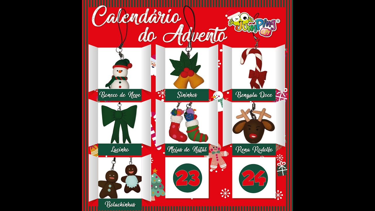 Tutorial de Natal JumpingClay!🍪Bolachinhas🍪 7/9