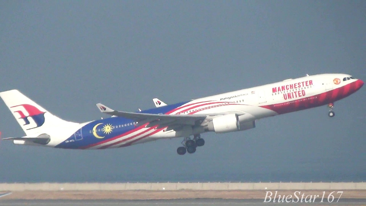 Malaysia Airlines Airbus A330-300 (9M-MTL) takeoff from KIX/RJBB (Osaka - Kansai) RWY 06L