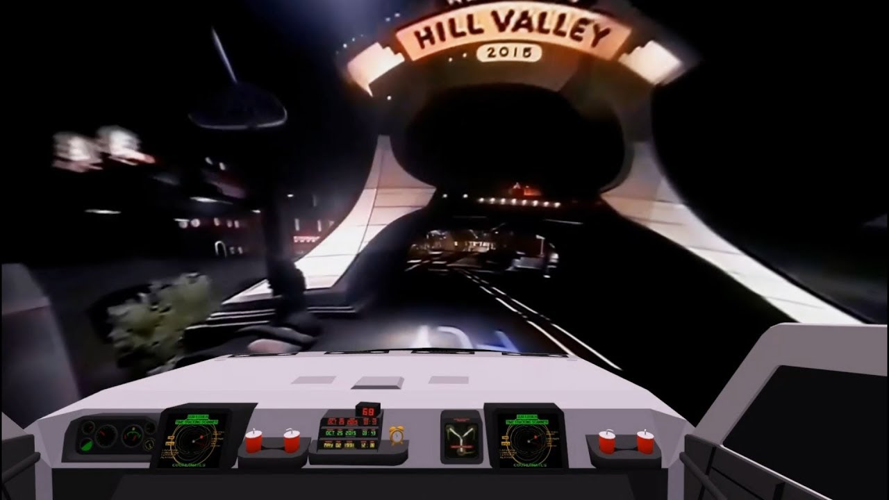 Back to the Future the ride In VRChat