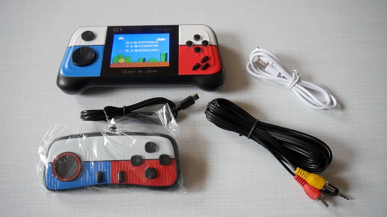 OSDUE G9 Handheld / 8 Bit / 666 Spiele / 2.Controller / AV-Kabel / 27 Euro /  🎮 Unboxing Video