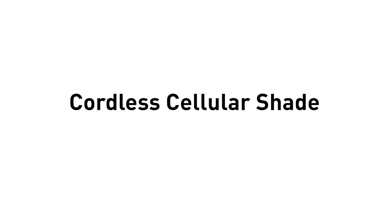 Fabrication - Cordless Cellular Shade