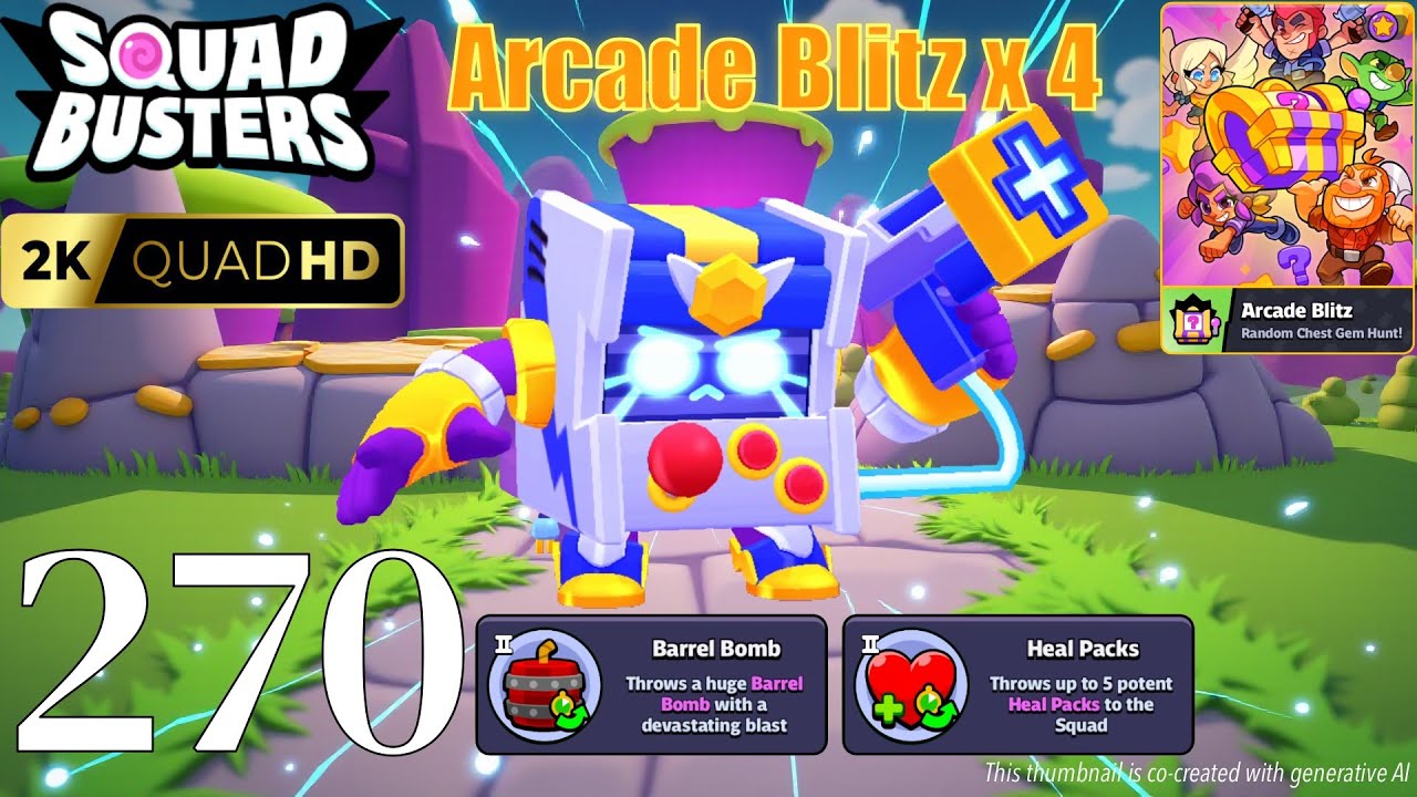 Squad Busters - Walkthrough Gameplay Part 270 - 8-Bit - Arcade Blitz x 4
