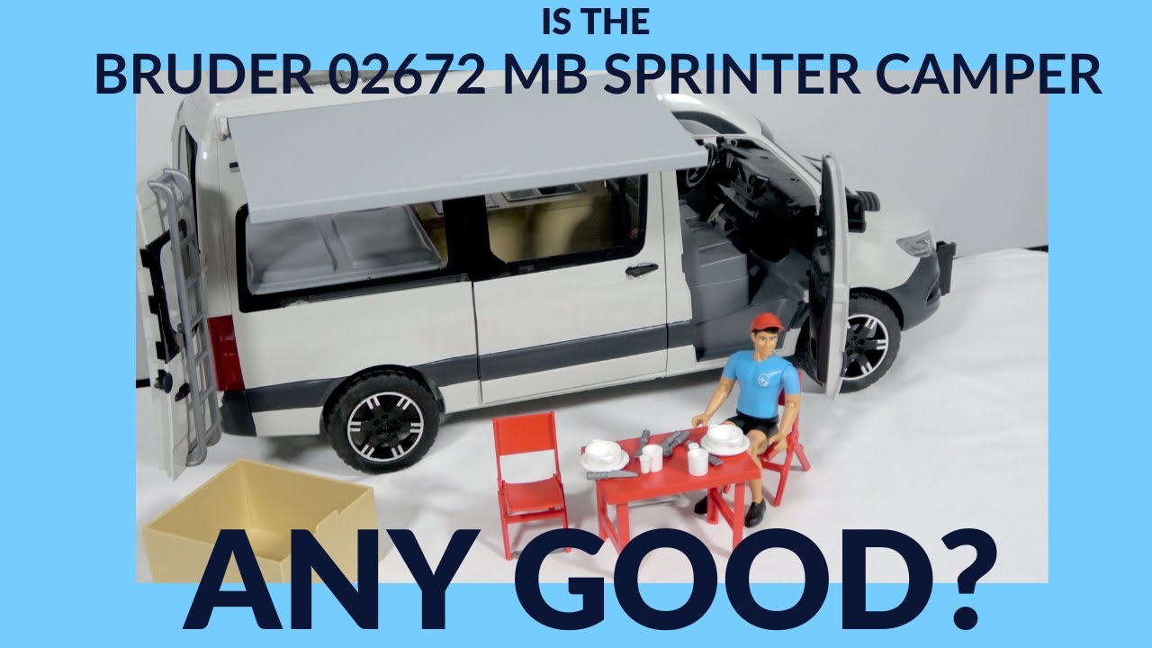 Bruder 02672 MB Sprinter Camper with Driver Figure