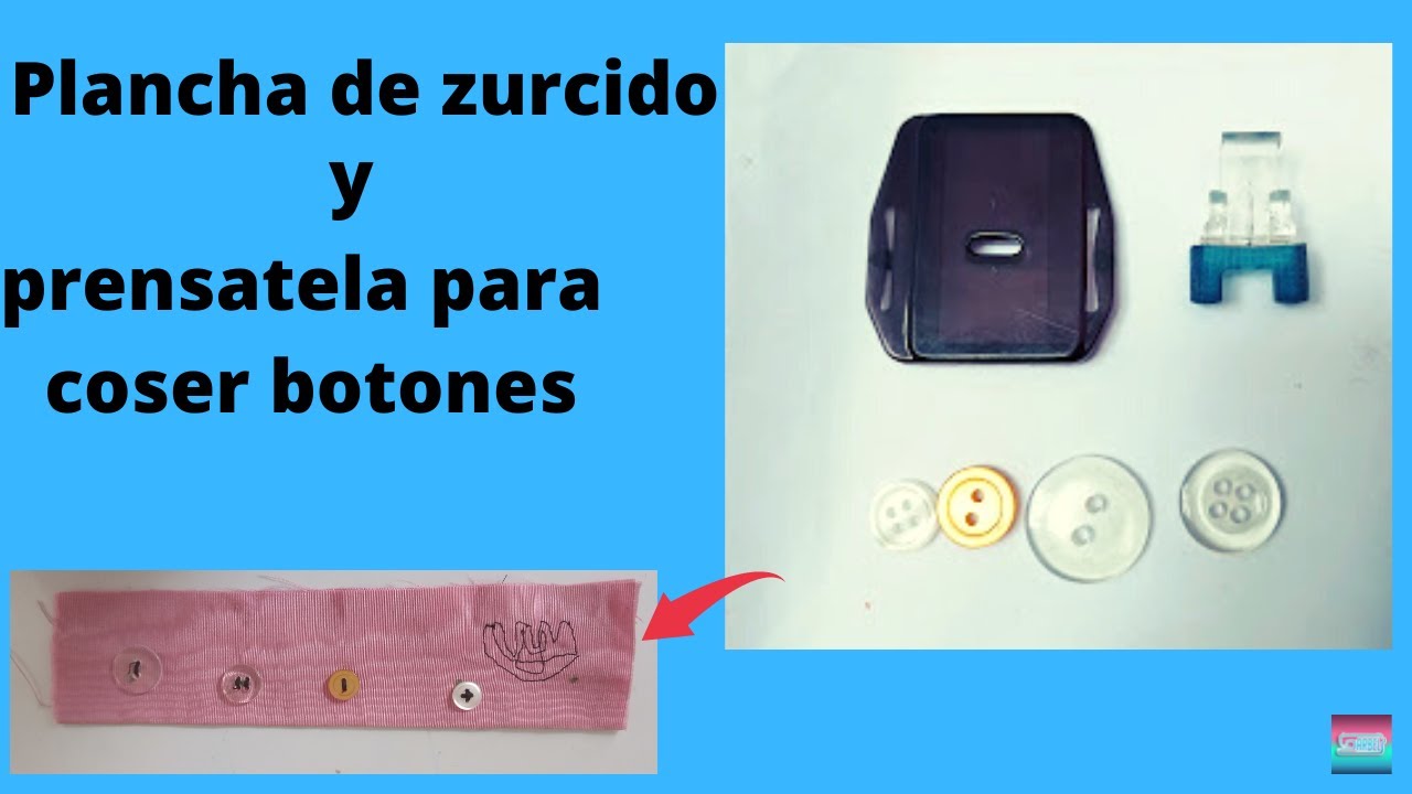 Plancha de zurcido (También se usa para bordar) y présatela para pegar botones.