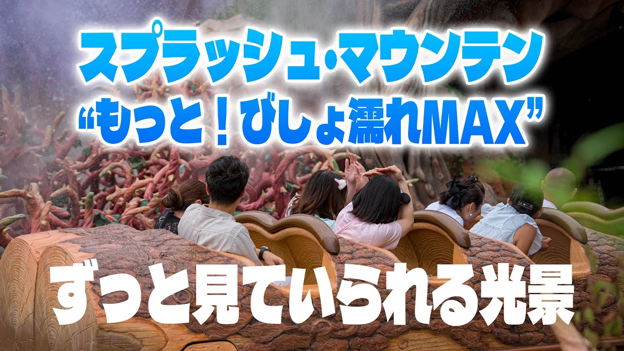 「スプラッシュ・マウンテン“もっと！びしょ濡れMAX”」を眺める / 東京ディズニーランド