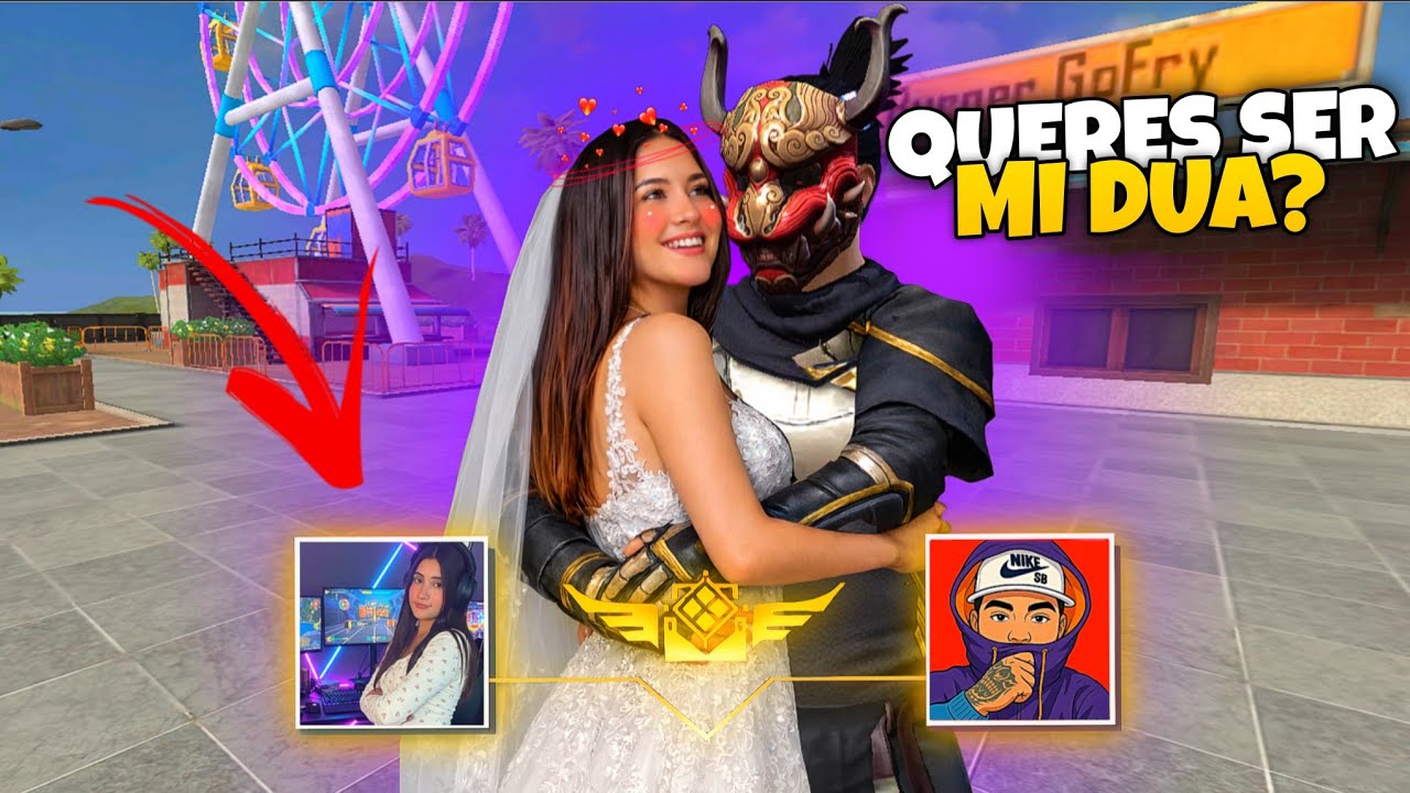 FINALMENTE le pido a Ladeegamig que sea MI DUA en FREE FIRE😱 &iquest;Me acepto? 