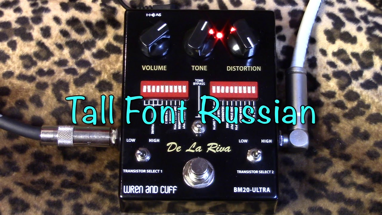 Wren and Cuff DE LA RIVA BM20-ULTRA multi flavored fuzz pedal demo with Les Paul