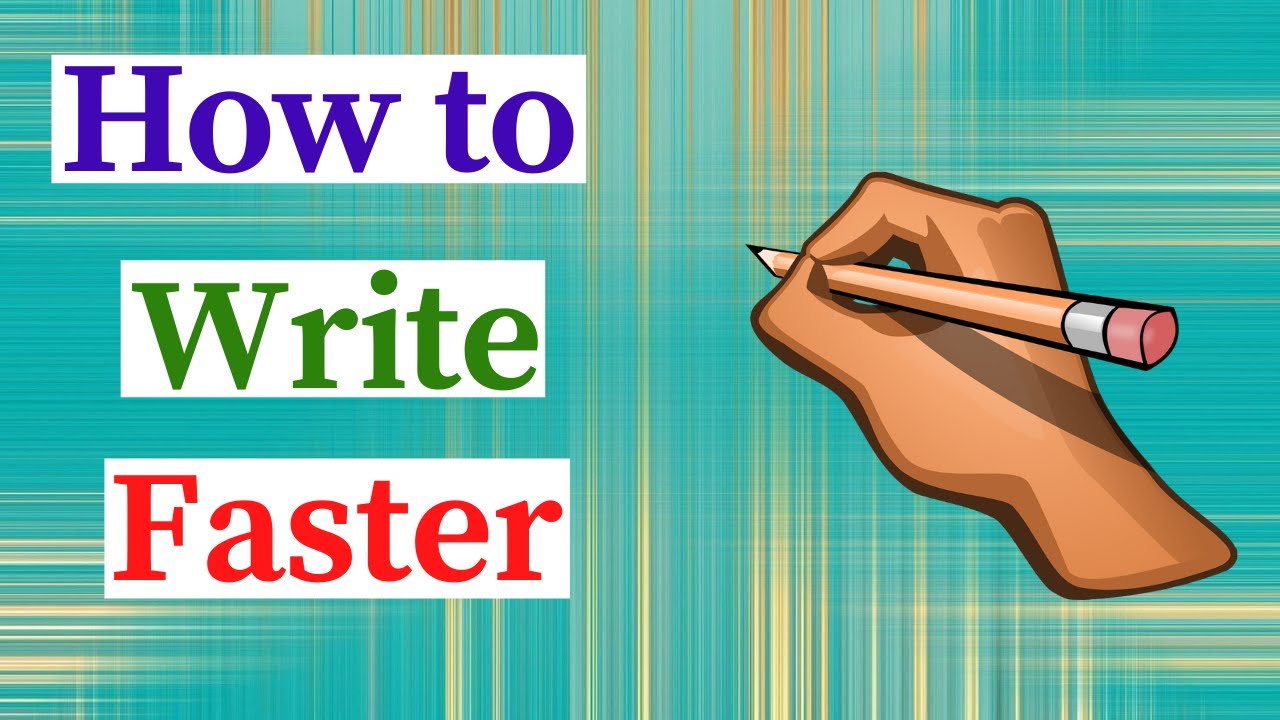 How to Write Faster and Better #howtowrite #writefaster