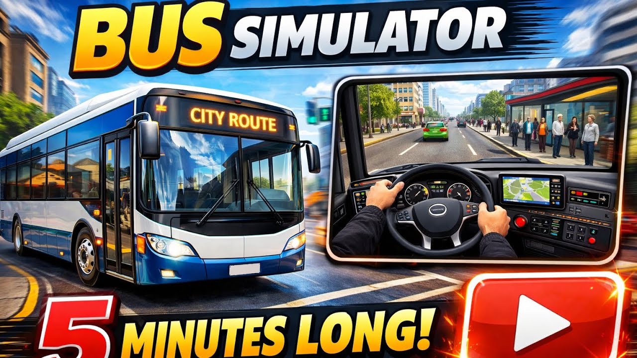 Bus Simulator Long Gameplay | Full Route Realistic Driving ExperienceBusy City Bus Simulator 