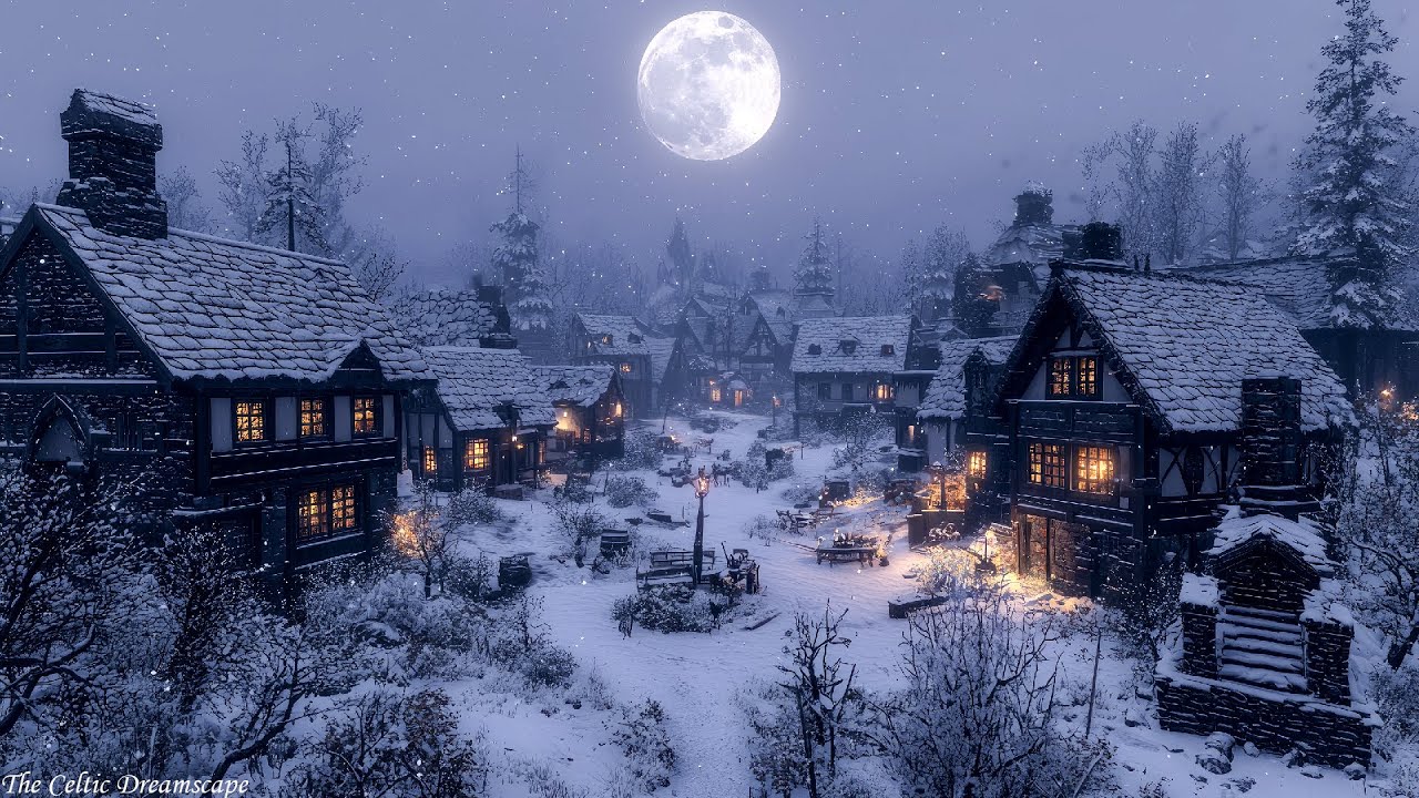 ❄️ Celtic Winter Night – Medieval Relaxing Music for Deep Calm & Gentle Focus