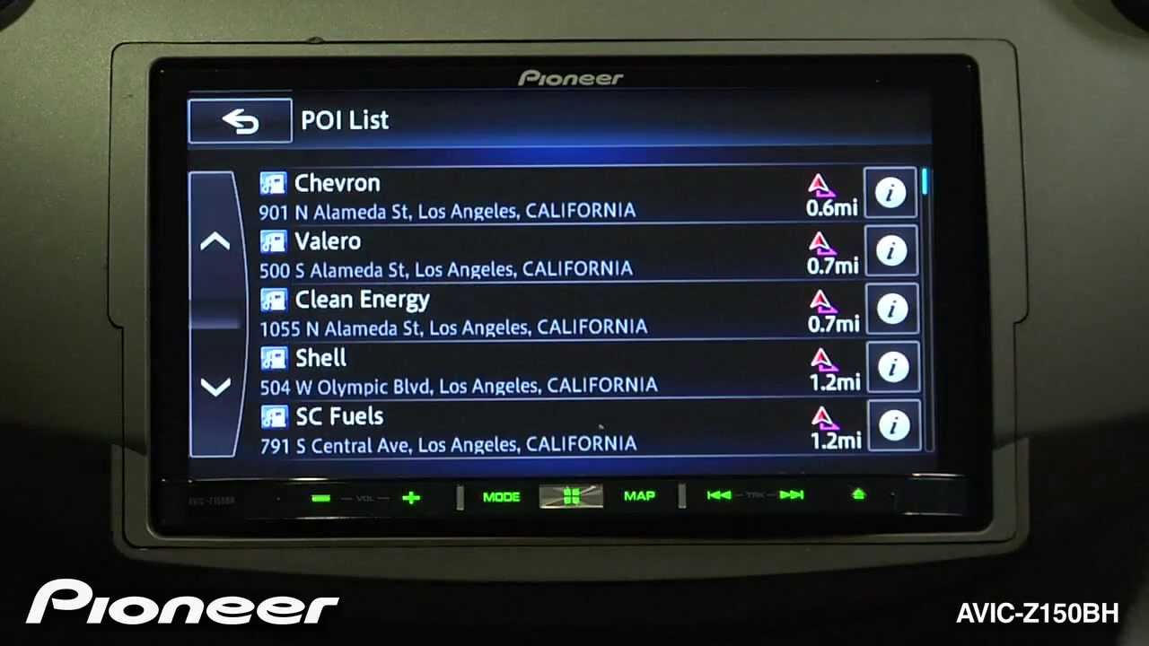 How To - AVIC-Z150BH - Search for a Point of Interest