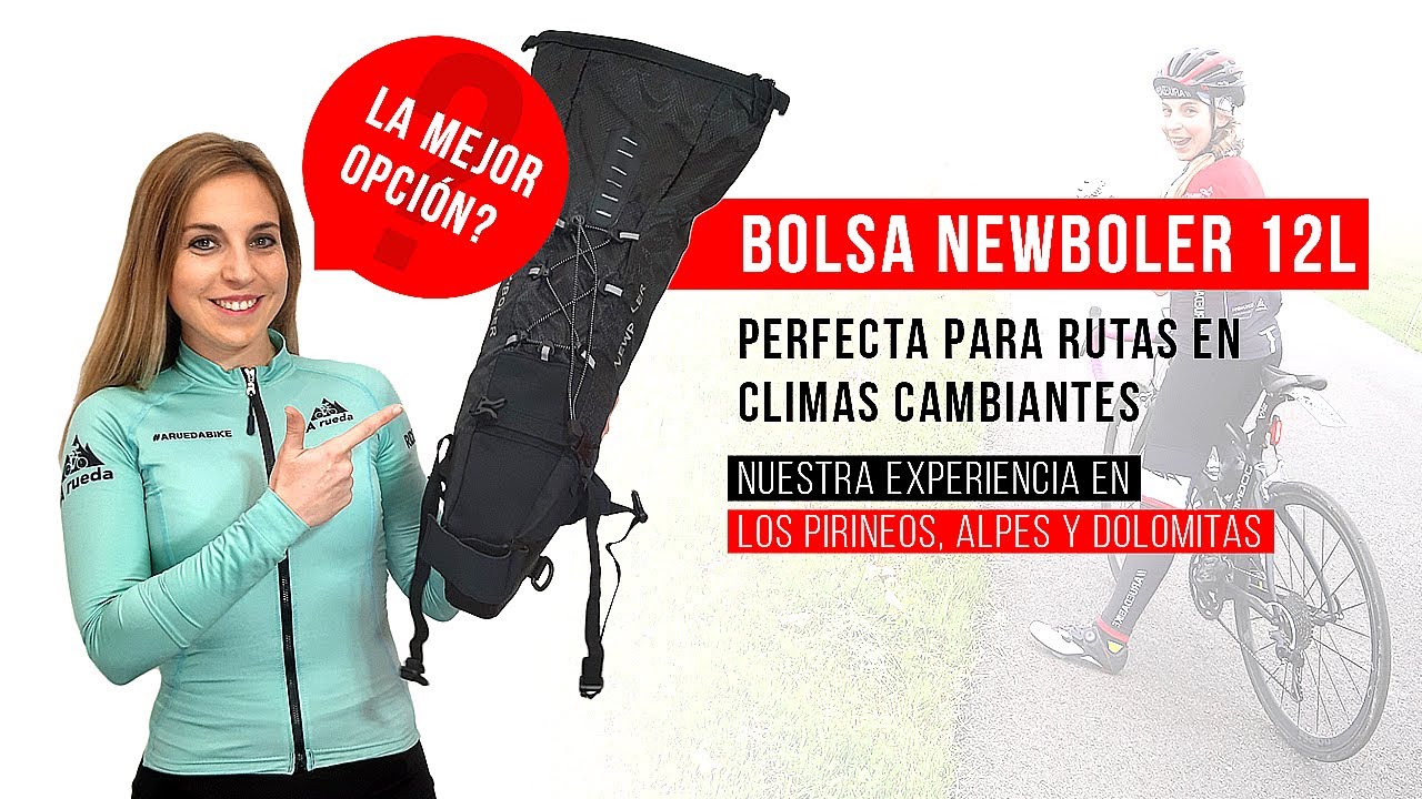 🚴‍♂ BIKE PACKING BOLSA MOCHILA BICICLETA NEWBOLER ☔⛈IMPERMEABLE 12L PARA SILLÍN | Recomendable! 😄