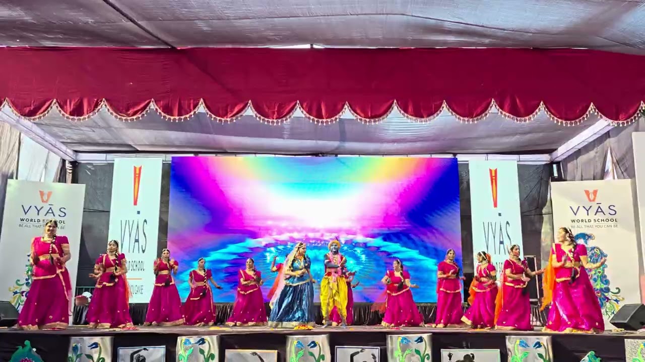 Braj ki Holi,Krishna Radha dance presentation byVyas World School u.p., annual function vistara 2025