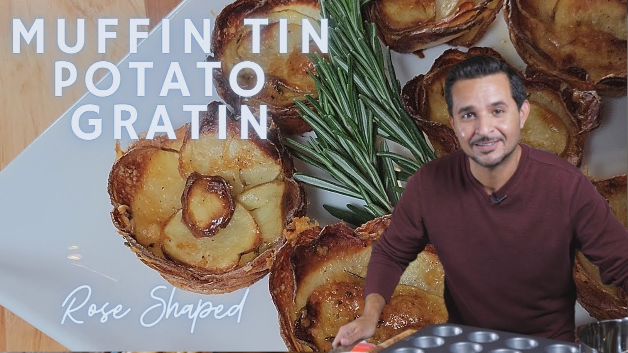 Muffin Tin Potato Gratin Recipe - Super Easy Potato Roses
