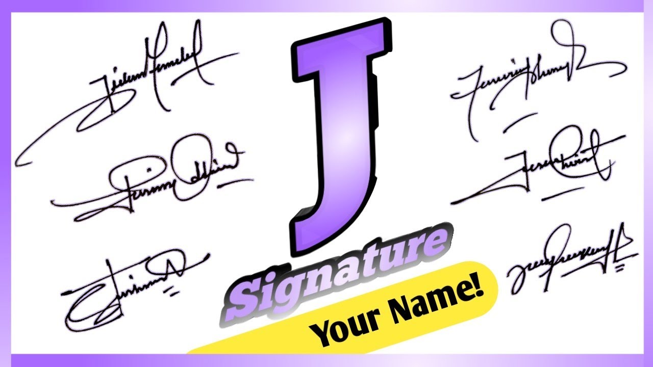 J Signature style। Most request signature J। Best signature Tutorial