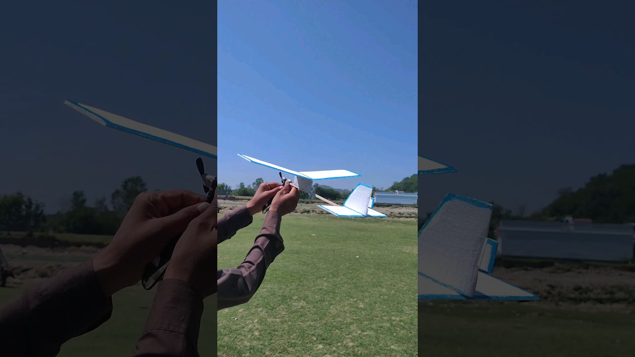 Simple Homemade plane Make With Drone - Dc Motor - Coreless Motor - Diy plane