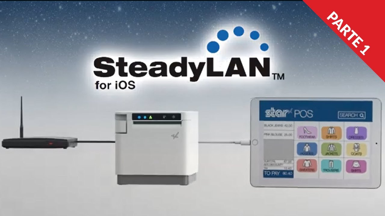 Como configurar SteadyLAN en tu iPad usando una mC-Print3 de Star Micronics Pt.1