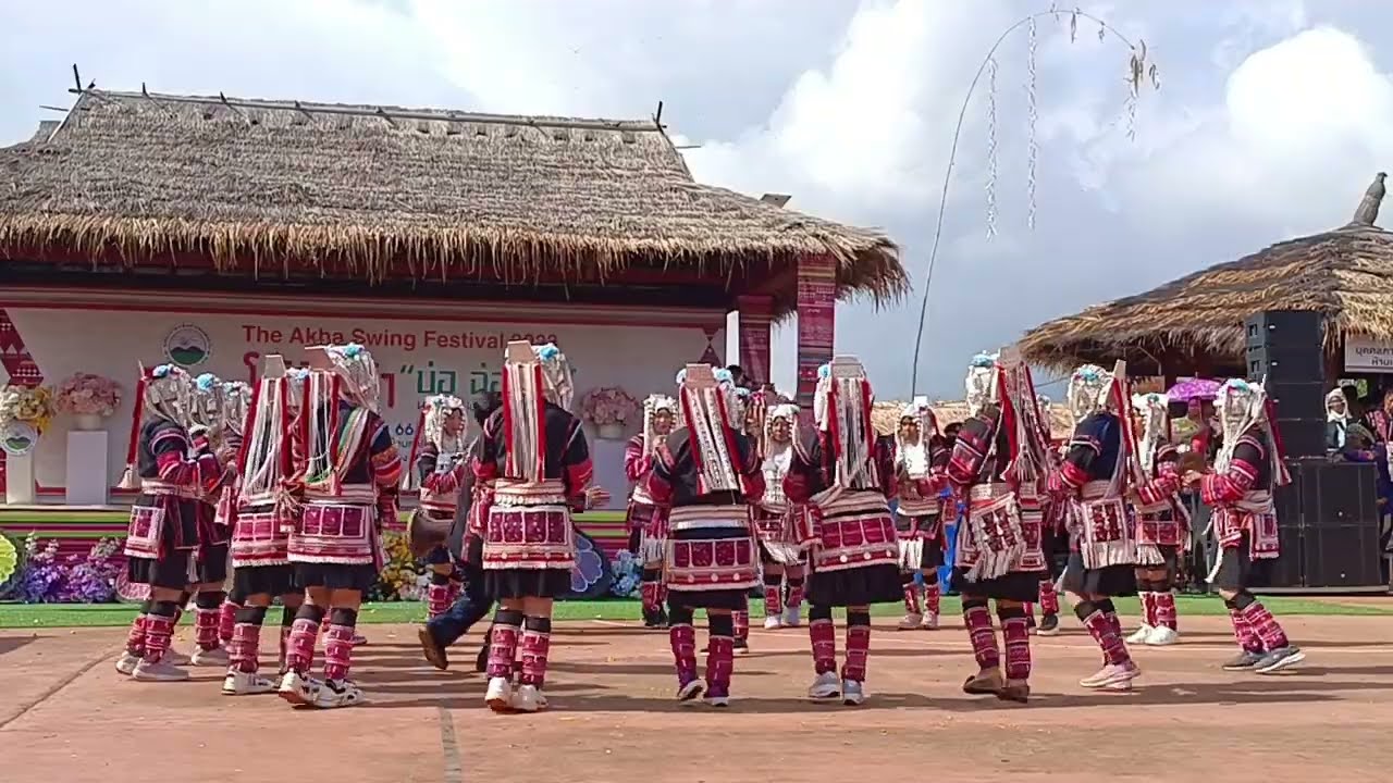 เพลงอาข่าโบราณ ในงานโล้ชิงช้า บ้านสามแยกอาข่า2034🌿㊗️🪶