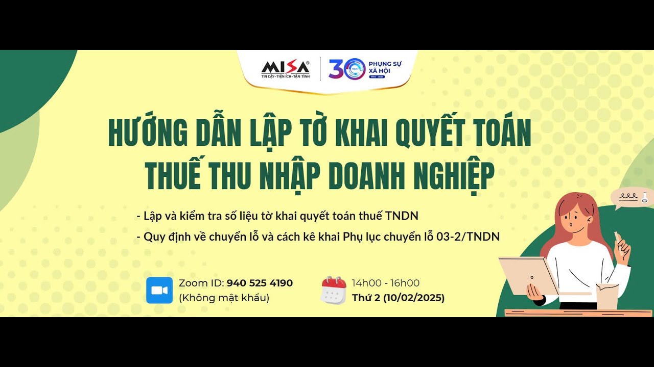 HƯỚNG DẪN CHUYỂN LỖ THUẾ TNDN -  PHỤ LỤC 03-2A#misa