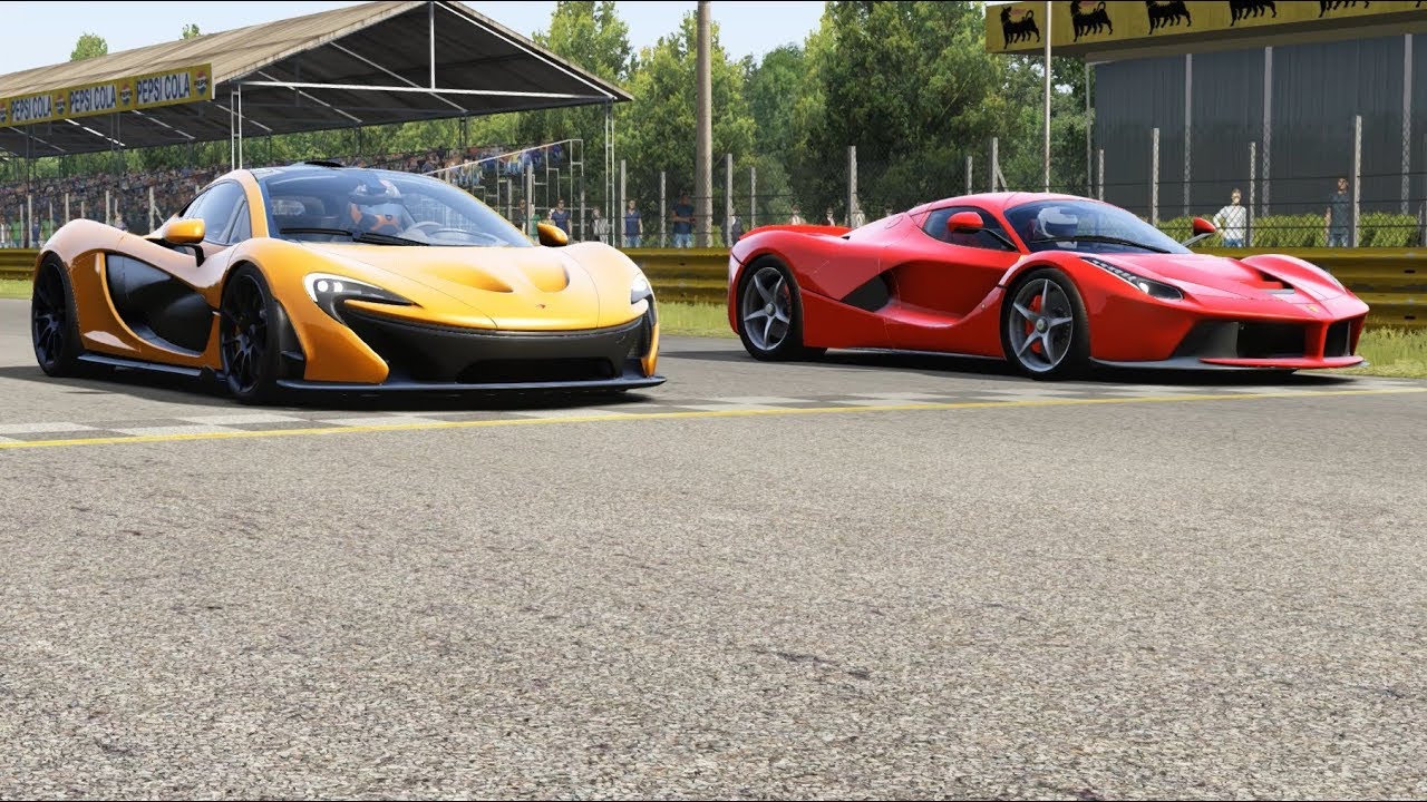 McLaren P1 vs Ferrari LaFerrari at Monza Full Course 1966