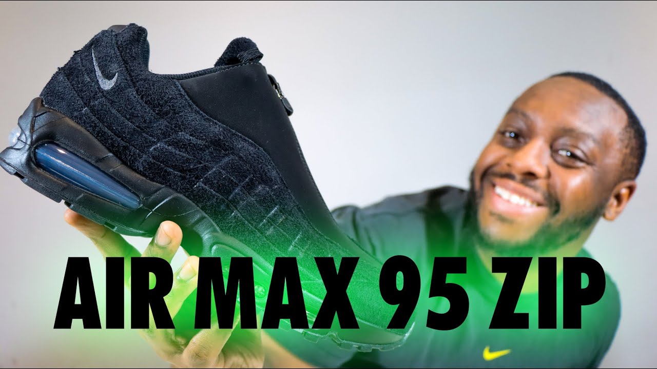 Обзор кроссовок Nike Air Max 95 Zip Big Bubble Black Anthracite On Foot QuickSchopes 861 Schopes ...