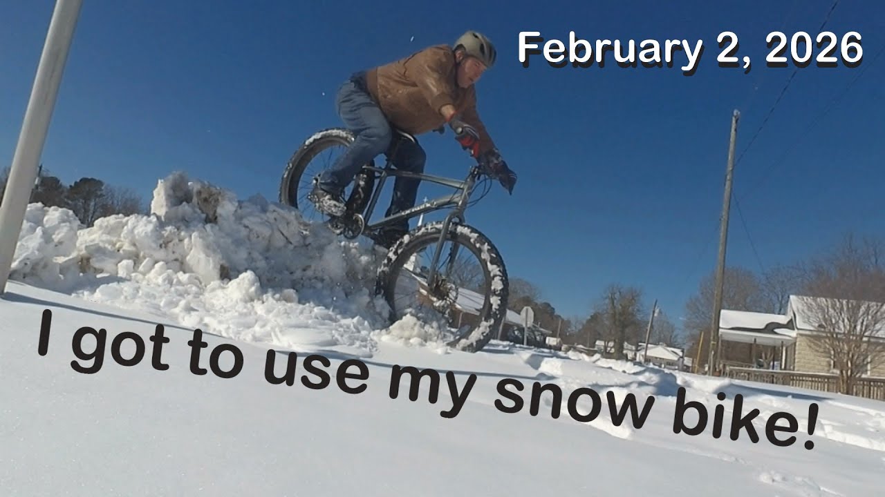 I got to try out my Snow Bike!