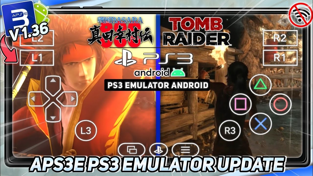 UPDATE!! Aps3e Emulator PS3 Android Update v1.36 - Test Game Basara Yukimura & Tomb Raider 