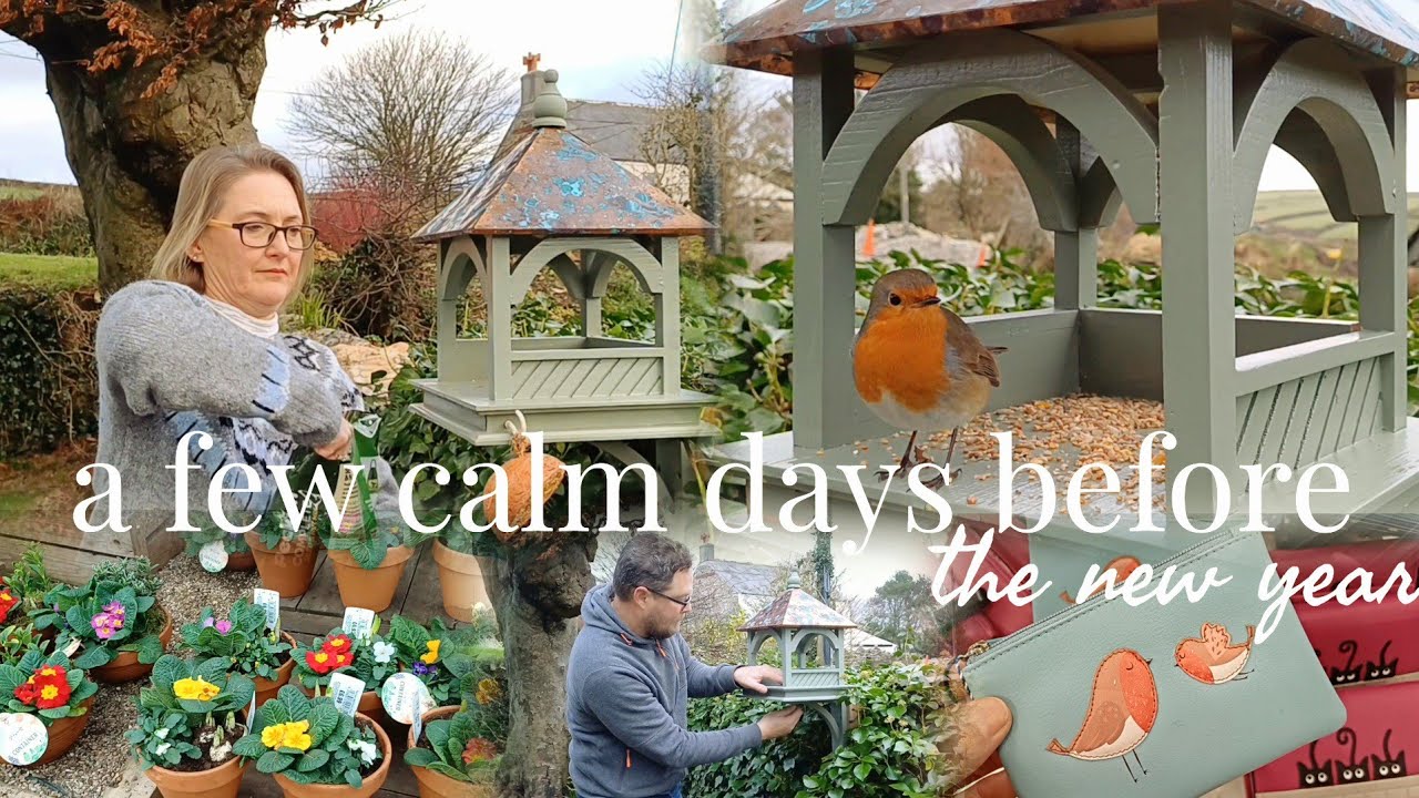 Slow Living, putting up my new bird table, feeding the birds, shopping & a calm walk  #home #relax