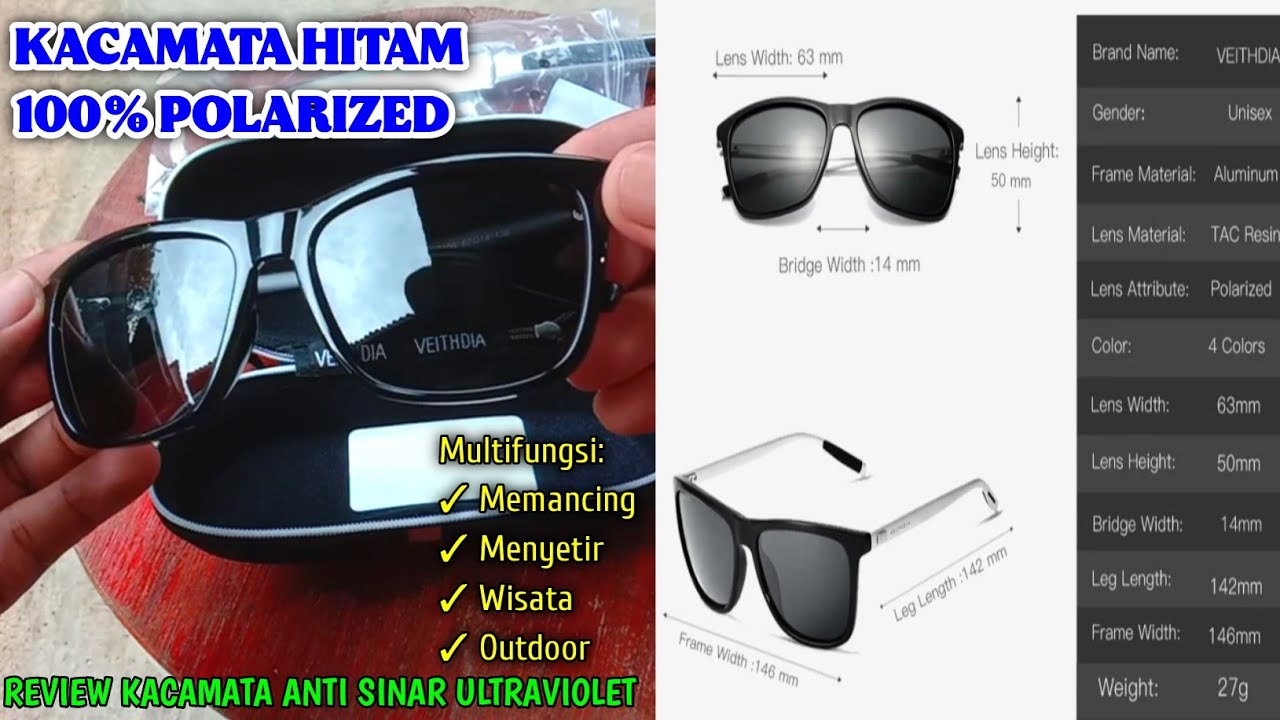 Tips Memilih Kacamata Hitam Multifungsi | Kacamata 100% Polarized/Polaroid