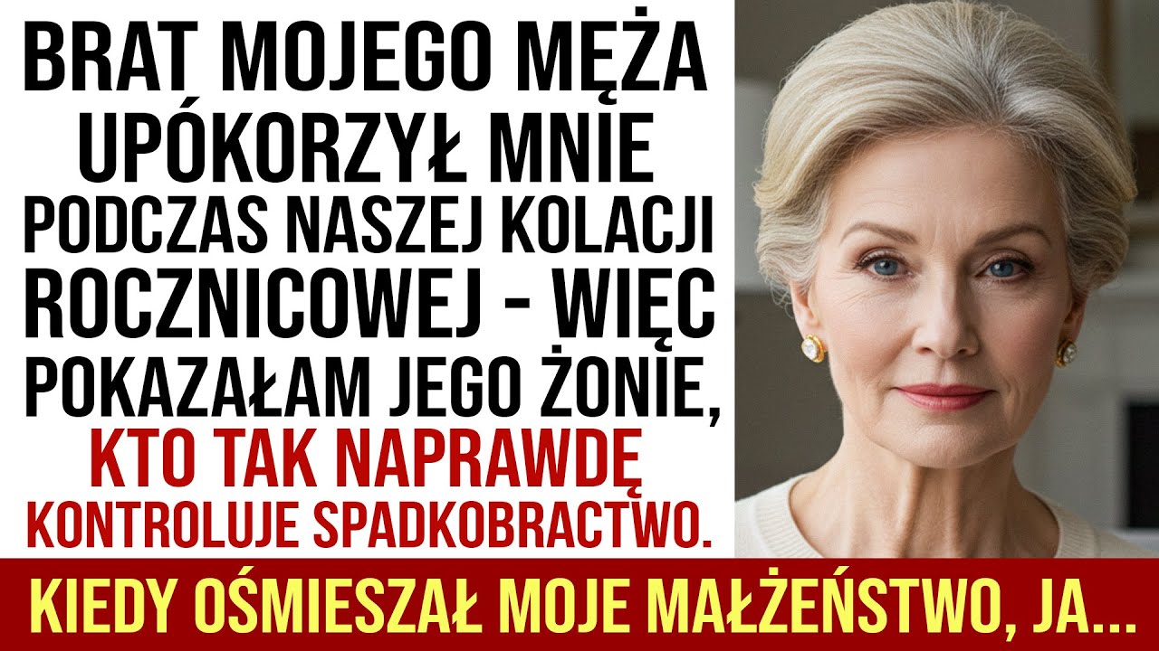 Brat Mojego Męża Upokorzył Mnie Na Kolacji — Pokazałam Jego Żonie, Kto Naprawdę Rządzi Spadkiem...