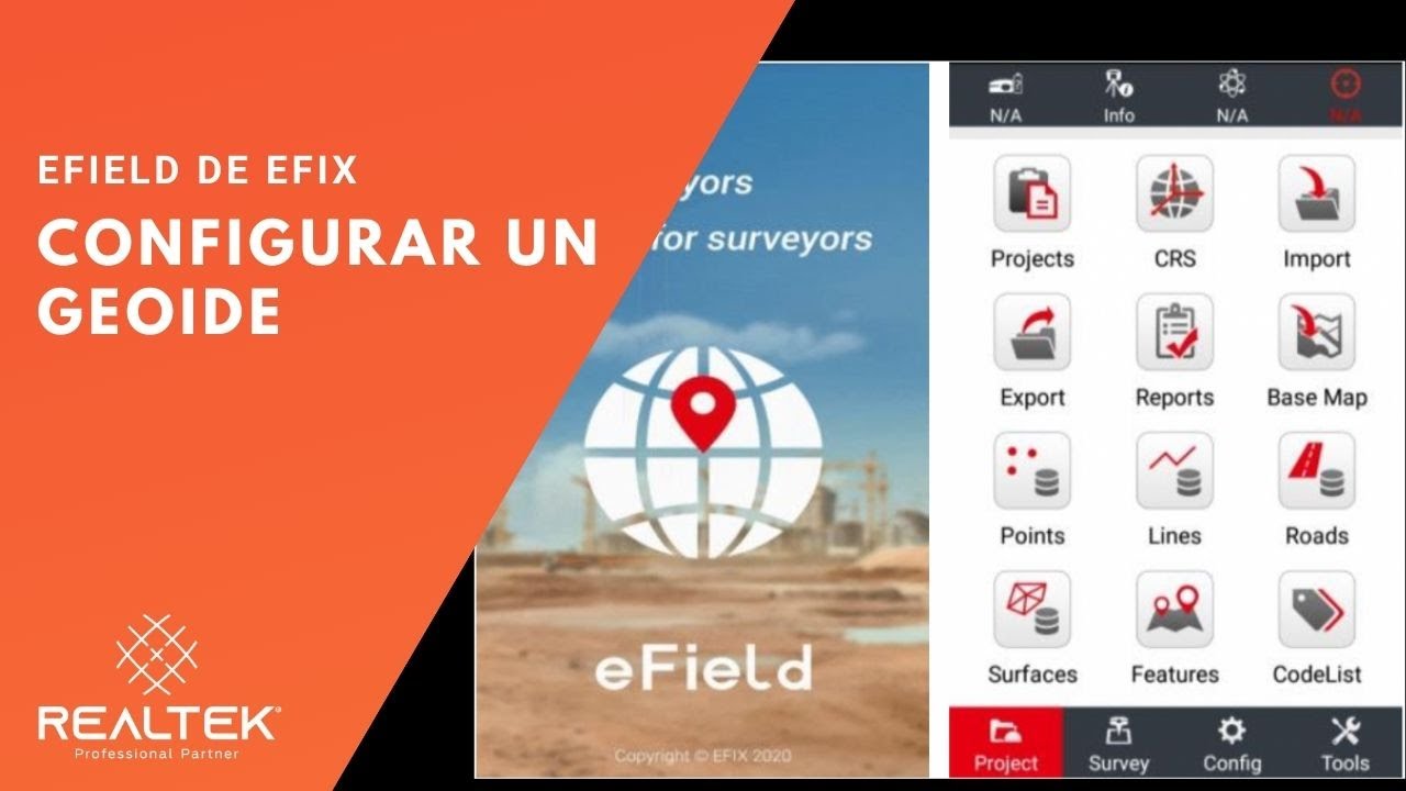 eField - Configurar un Geoide