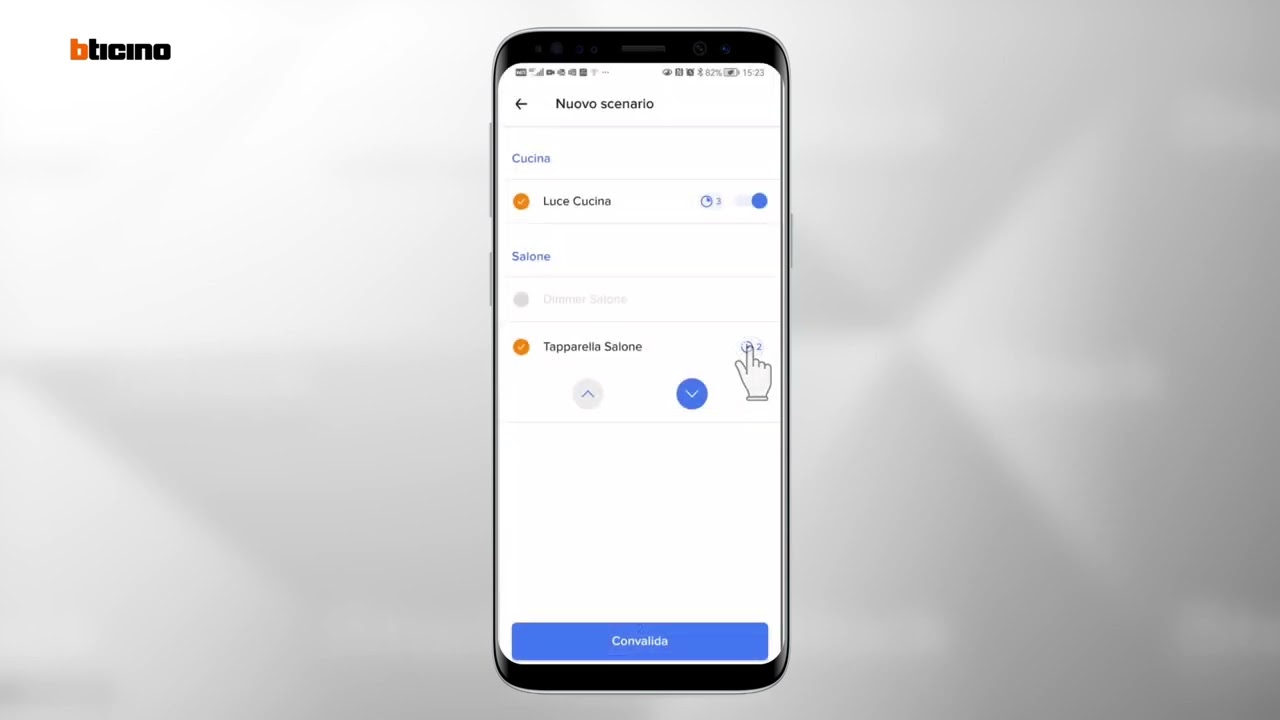 Myhome: Creazione e Gestione degli scenari tramite l'applicazione Home+Control
