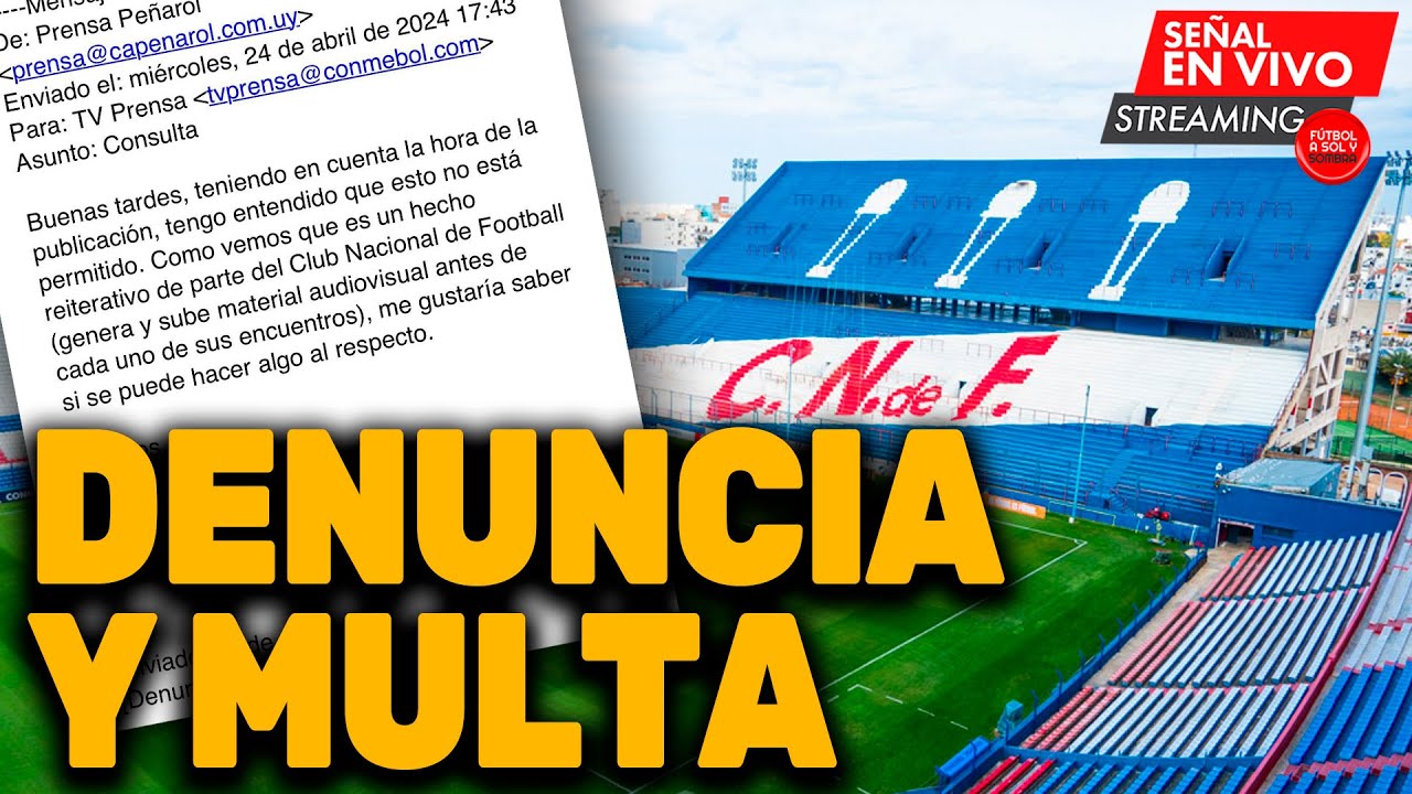 PE&Ntilde;AROL DENUNCI&Oacute; A NACIONAL ANTE CONMEBOL | FASYS