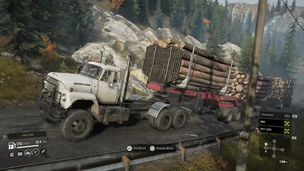 SnowRunner_ wood delivery #trucksimulator #truckdriver 