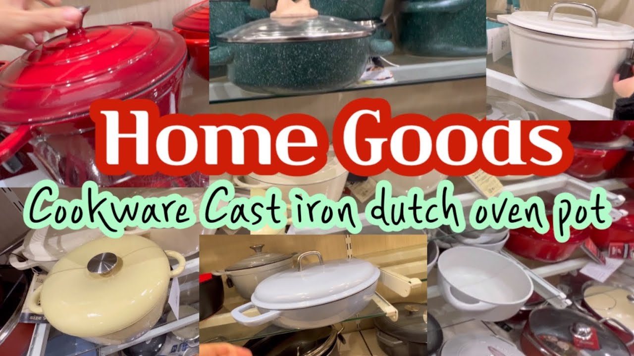 Cookware 🫕 Cast Iron Dutch Oven Pot HOME GOODS