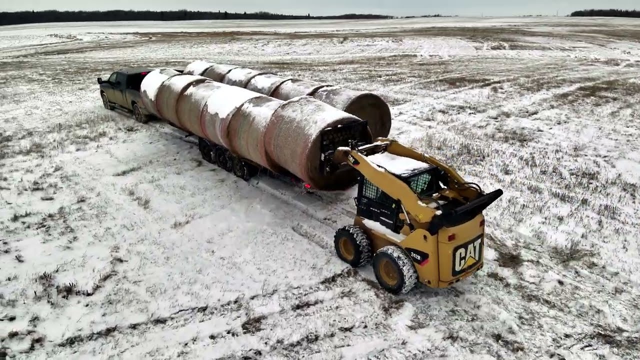 Putting the MultiTrailer V2 to the Test: Winter Bale Hauling & Equipment Moves