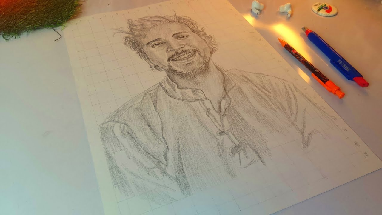 Drawing the Master Artist @MKGoyal | Realistic Pencil Sketch Step by Step