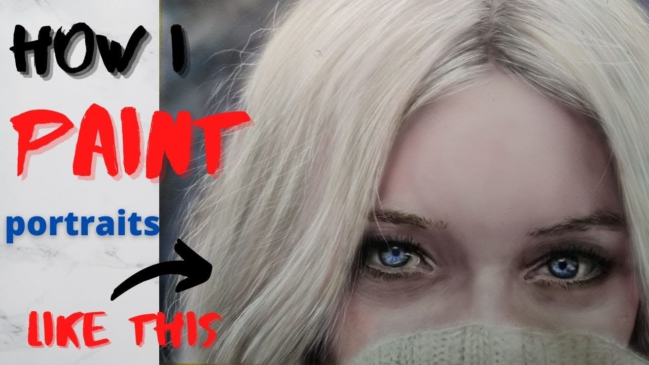 Learn how I paint realistic portraits, an airbrush tutorial. Blending skin tones and hair!