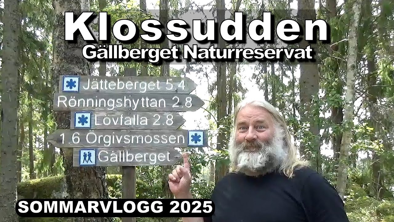 Klossudden Gällberget Naturreservat Sommarvlogg 2025