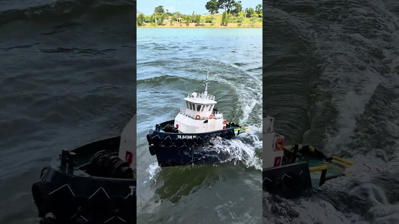 Slowmotion RC Tug Boat Batam 