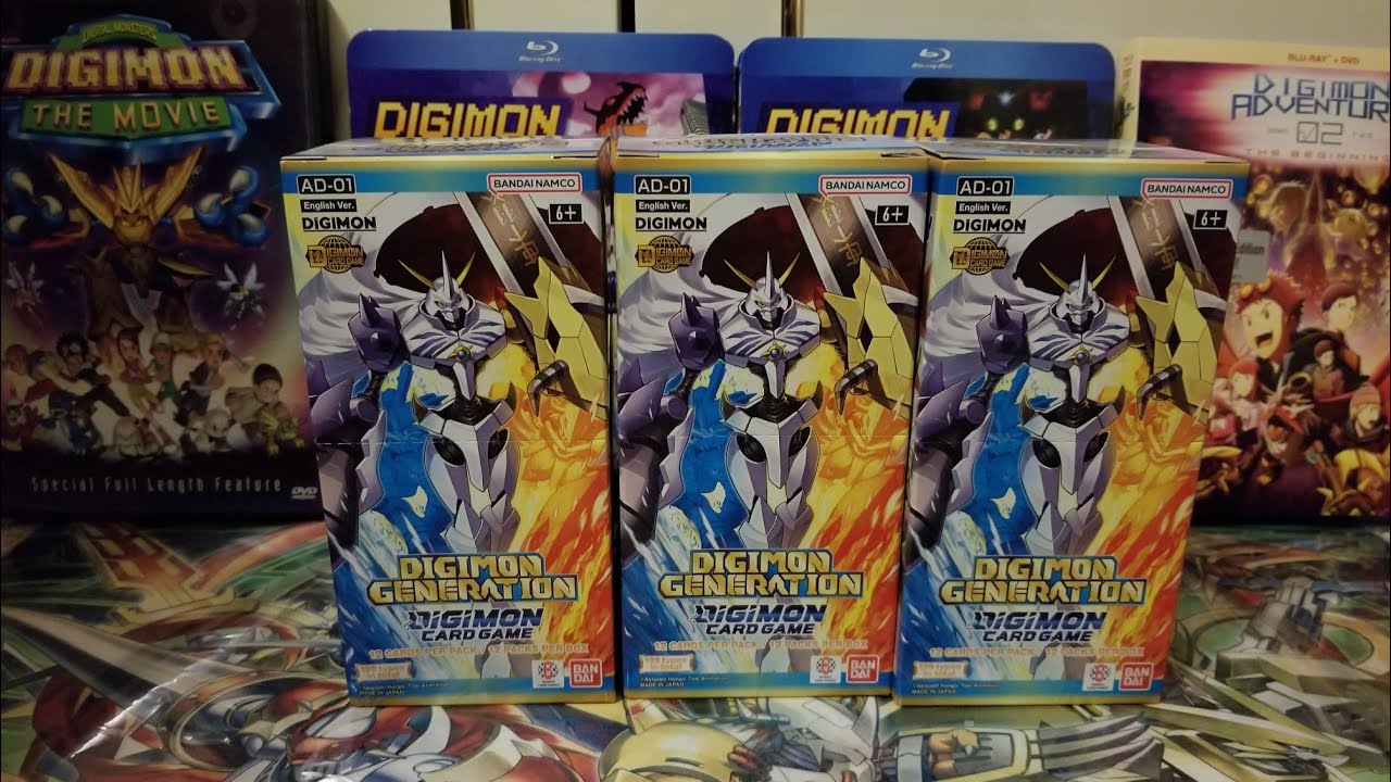 Digimon Card Game AD01 (Advance Booster) Digimon Generation Tripple Box Opening!