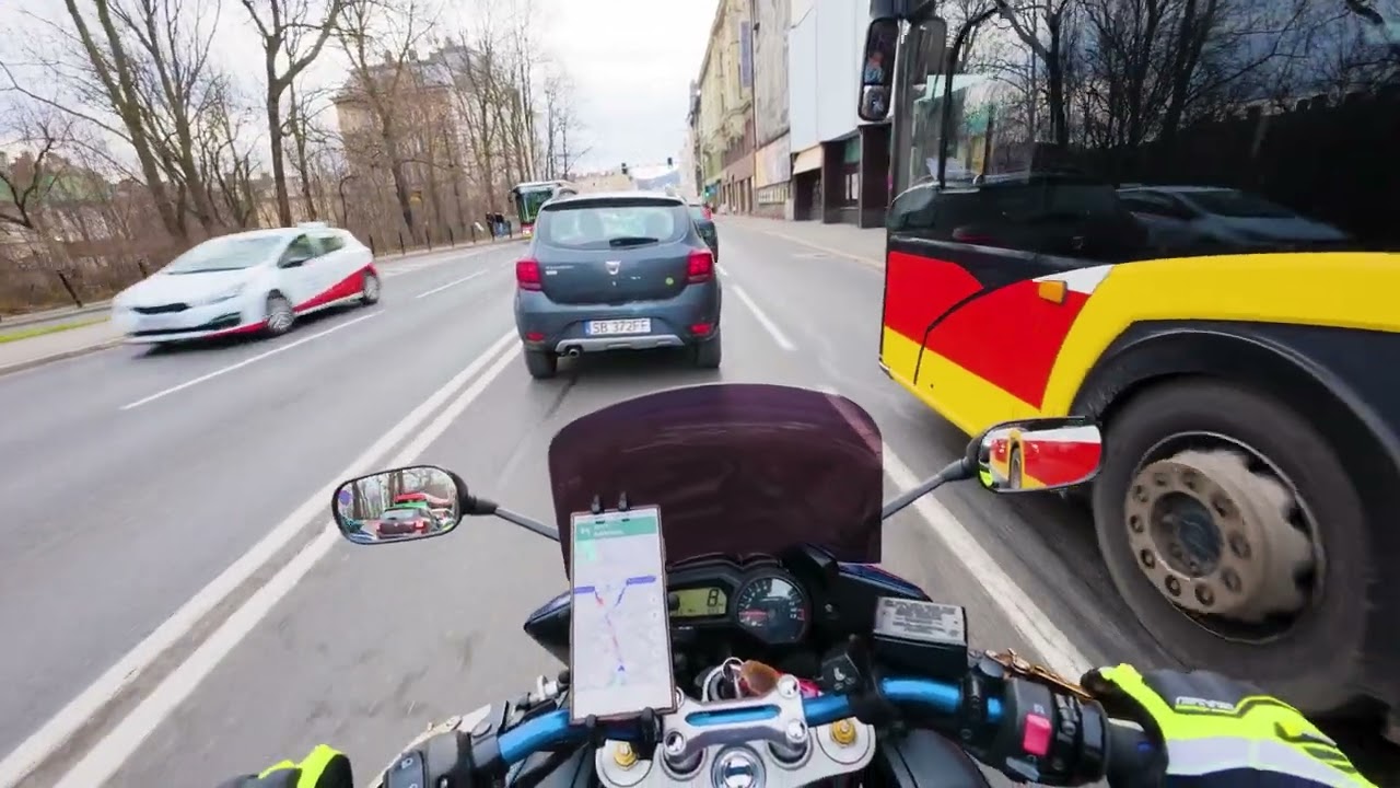 leovince gp pro Yamaha FZ1 DJI Osmo action 5 pro / Zoom h5 | 19.12.2024 Bielsko - Biała